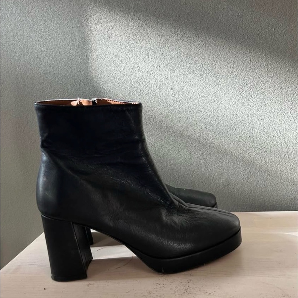Maguire black leather boots